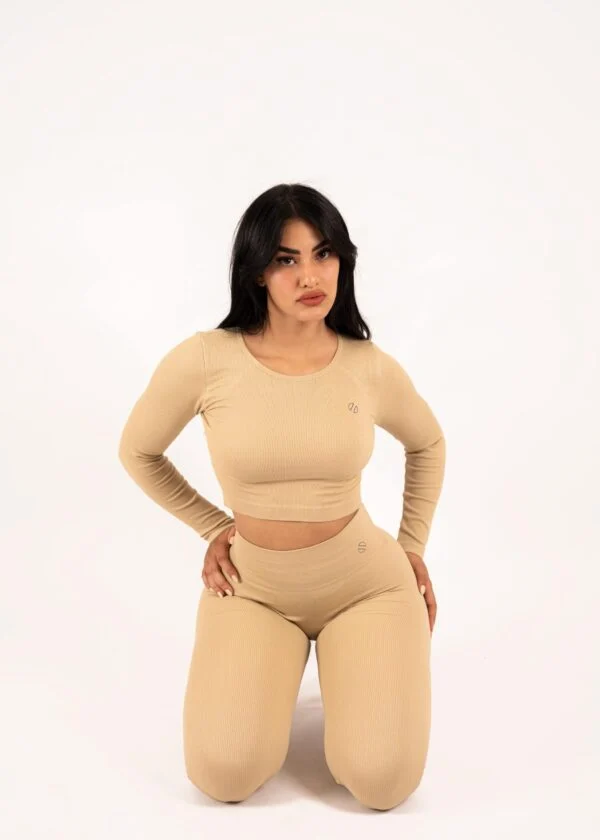 Open-Back Long Sleeve Set