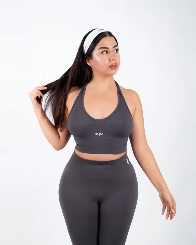 Seamless Halter Bra and Leggings Set by Chai Nest