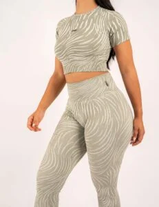 Zebra Pattern Workout Set