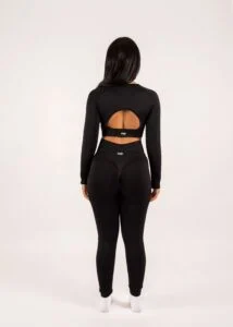 Open Back Black Activewear Set