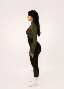Olive Green & Black Workout Set
