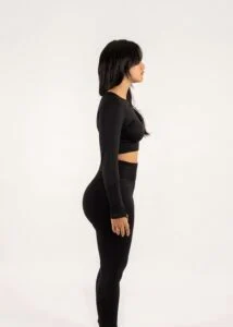 Open Back Black Activewear Set