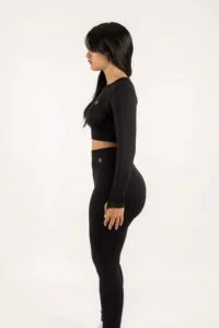 Open Back Black Activewear Set